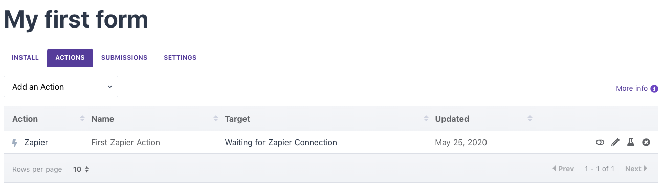 Zapier unconnected